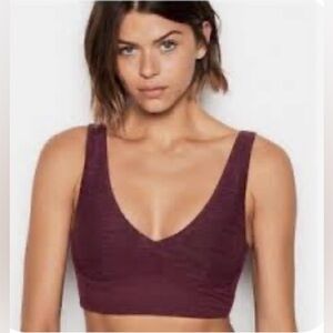 Victoria's Secret Longline Plunge Back Cutout Sports Bra